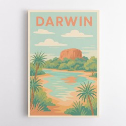 Darwin Travel Poster 1 Wall Art