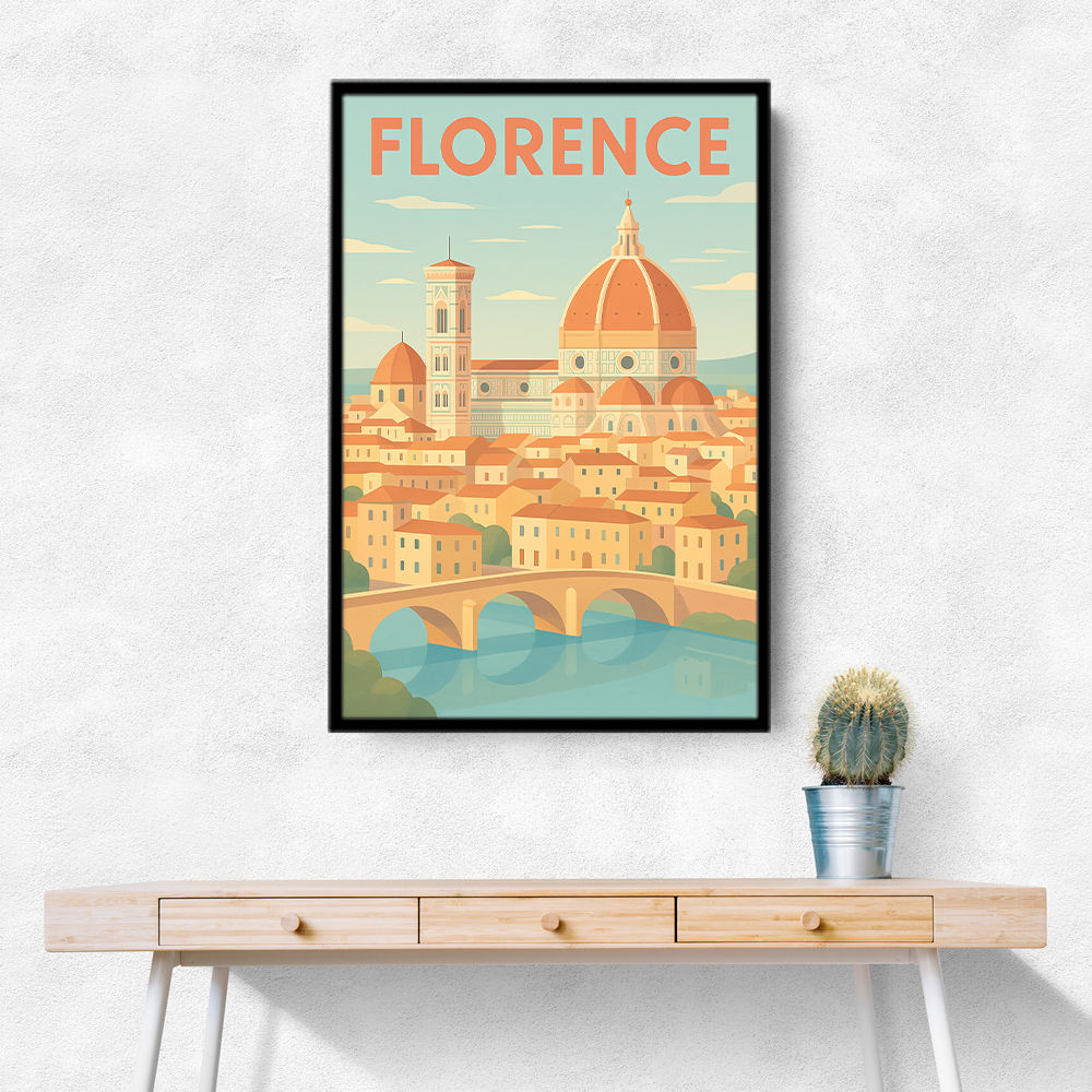 Florence Travel Poster 1 Wall Art Florence Travel Poster 1 Wall Art