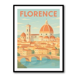 Florence Travel Poster 1 Wall Art