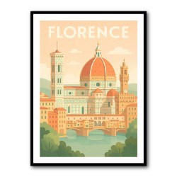 Florence Travel Poster Wall Art