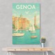 Genoa Travel Poster 1 Wall Art