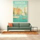 Genoa Travel Poster 1 Wall Art