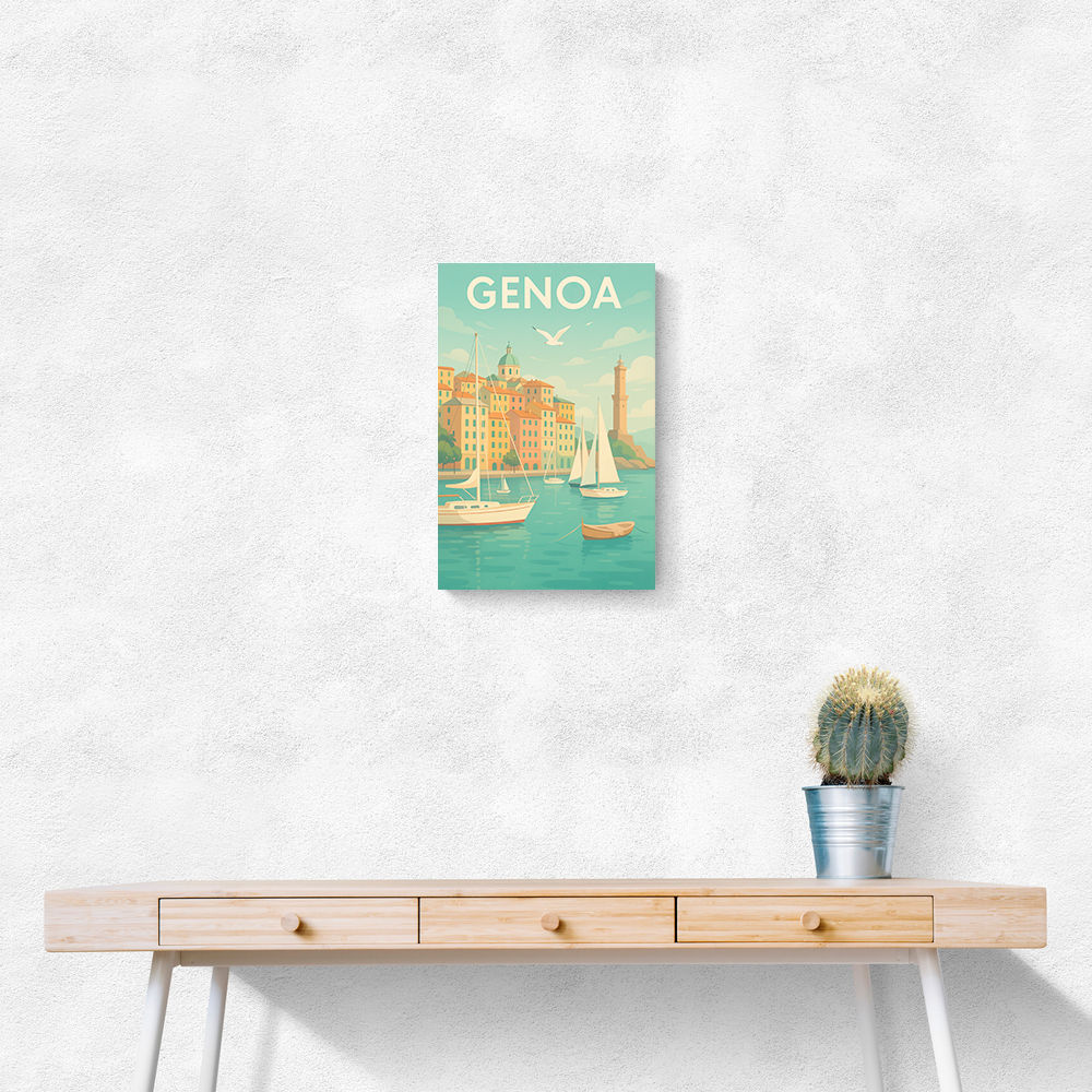 Genoa Travel Poster 1 Wall Art