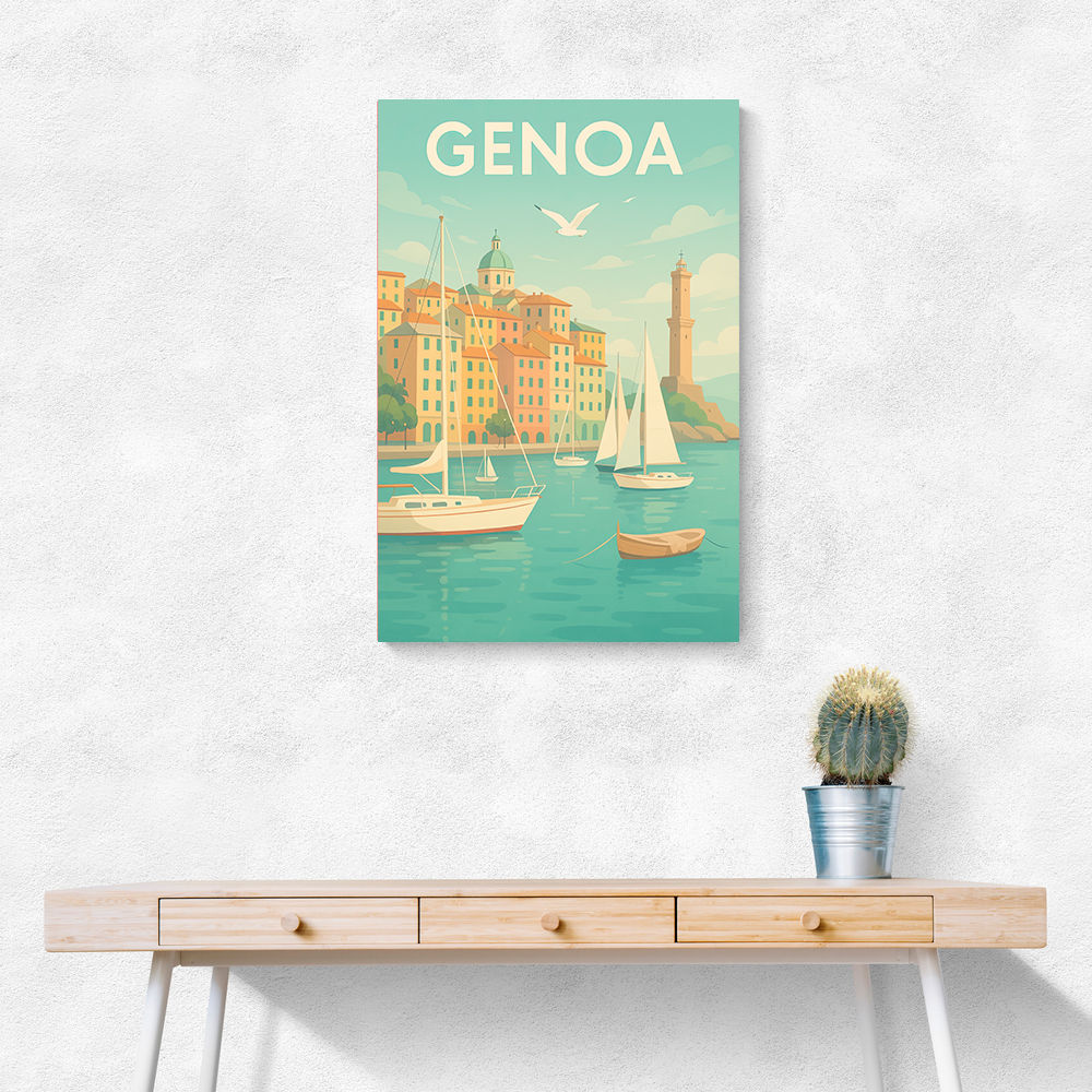 Genoa Travel Poster 1 Wall Art