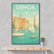 Genoa Travel Poster 1 Wall Art