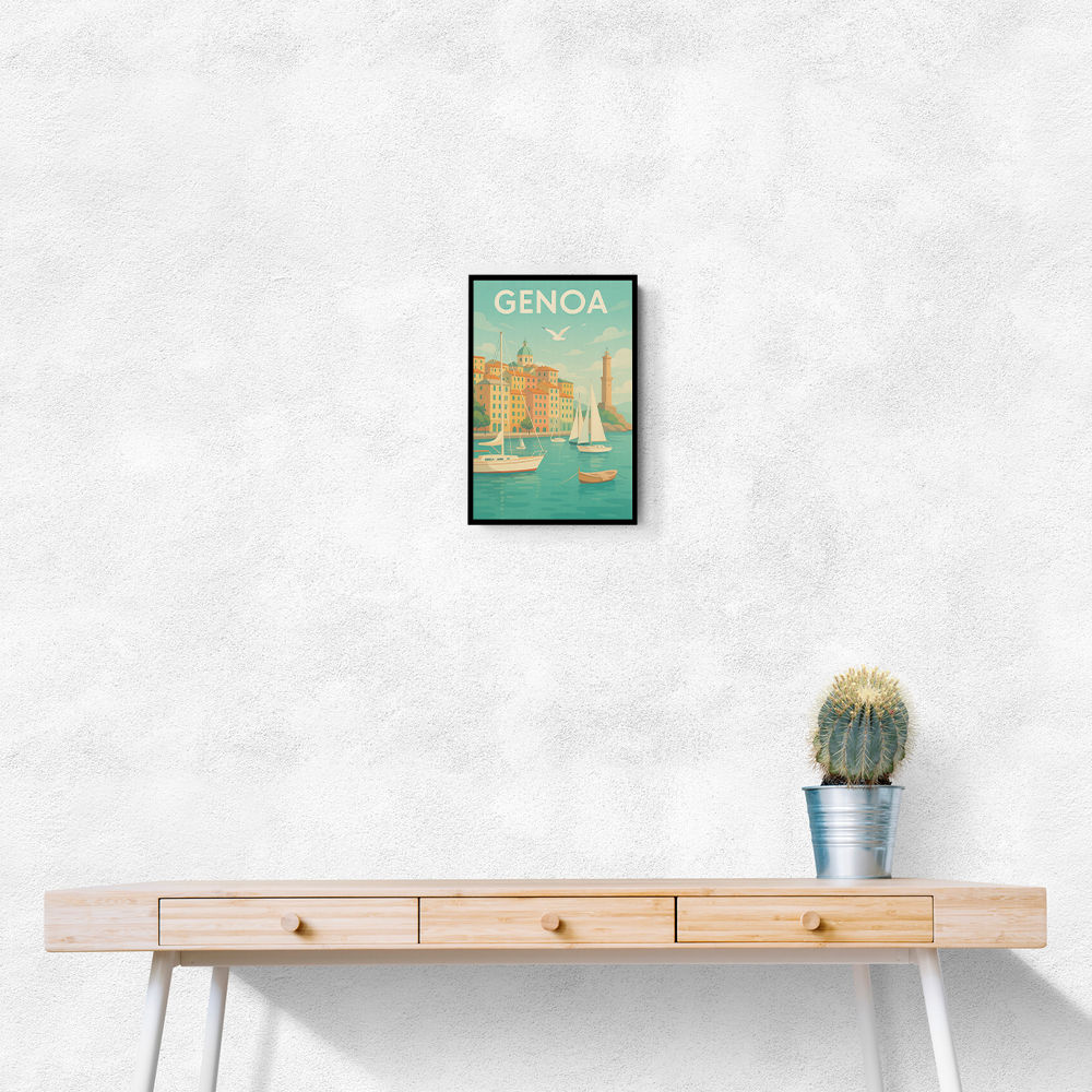 Genoa Travel Poster 1 Wall Art