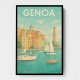 Genoa Travel Poster 1 Wall Art