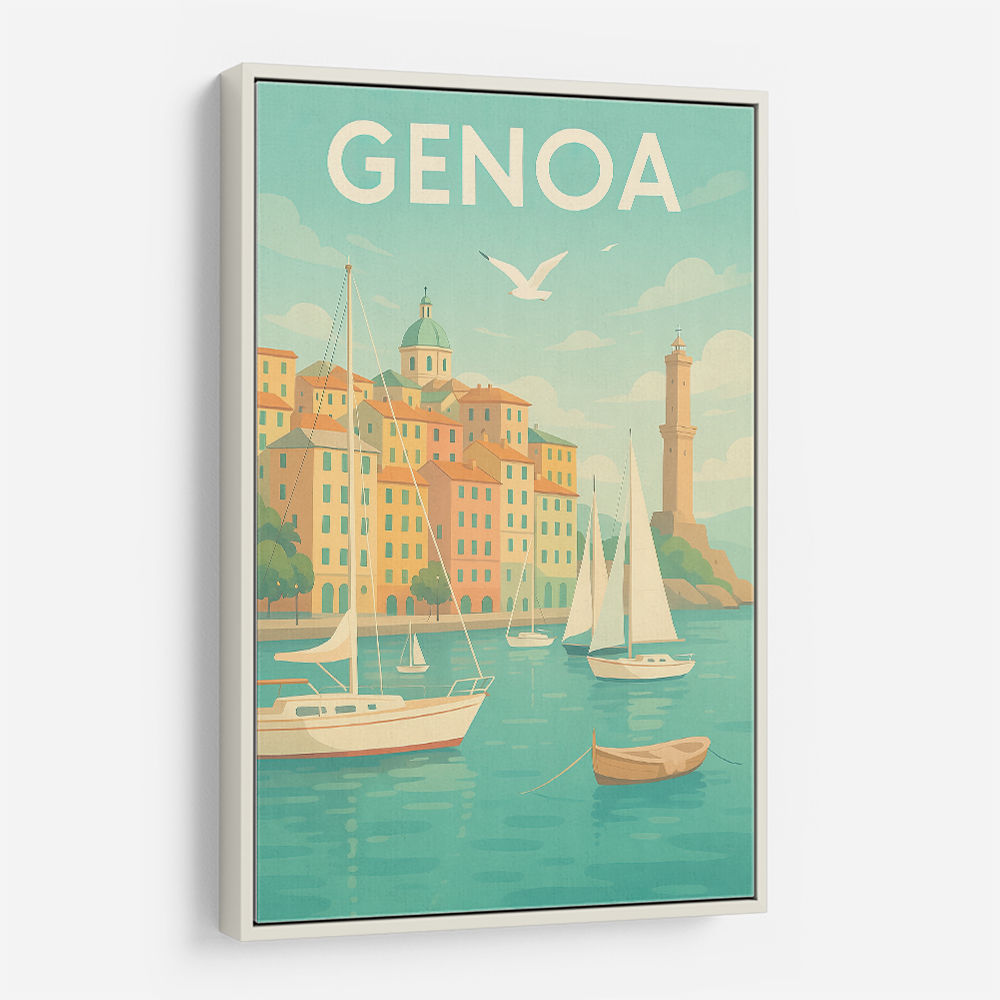 Genoa Travel Poster 1 Wall Art