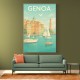 Genoa Travel Poster 1 Wall Art