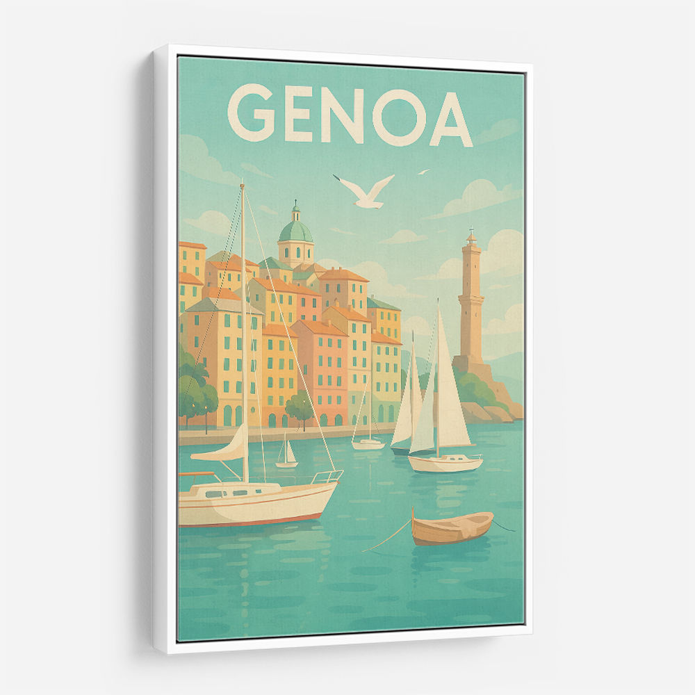 Genoa Travel Poster 1 Wall Art