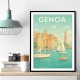 Genoa Travel Poster 1 Wall Art