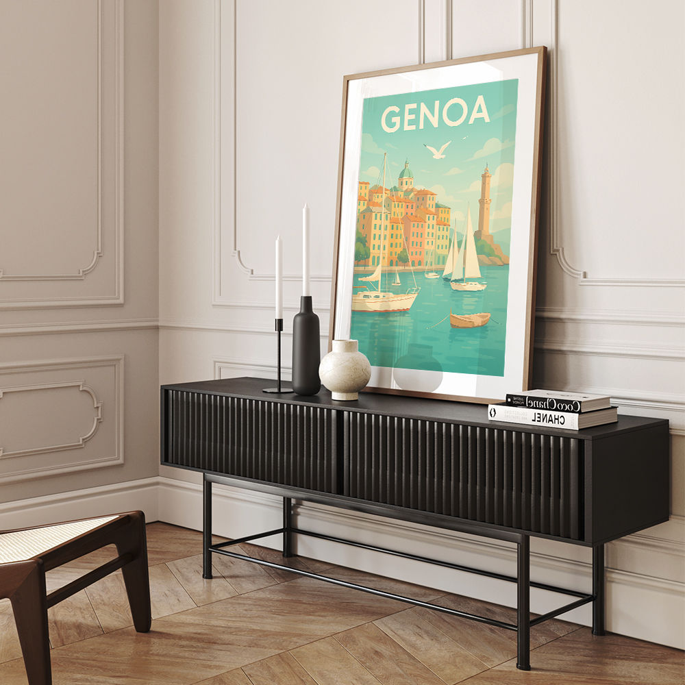 Genoa Travel Poster 1 Wall Art