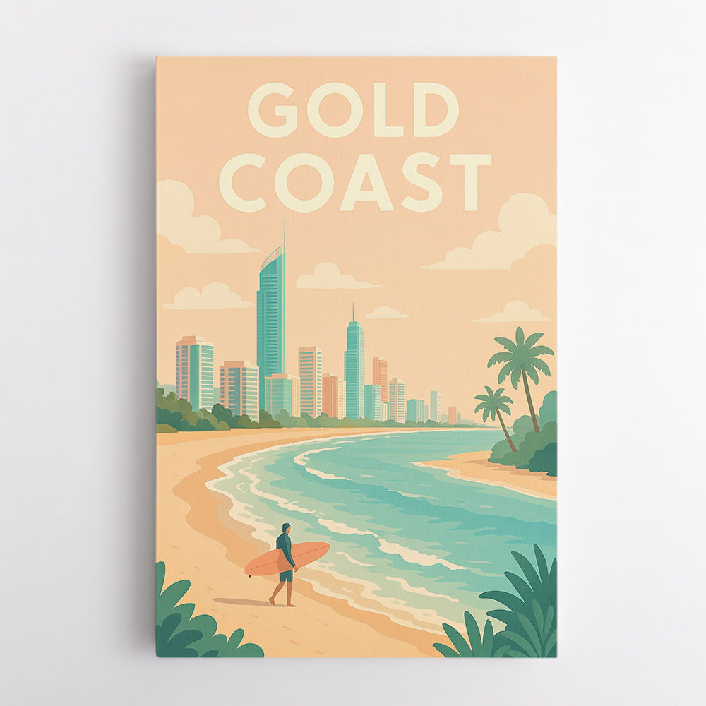 Gold Coast Modern Poster Wall Art Gold Coast Modern Poster Wall Art