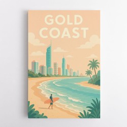 Gold Coast Modern Poster Wall Art