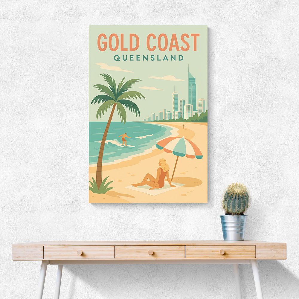 Gold Coast Travel Poster 1 Wall Art Gold Coast Travel Poster 1 Wall Art