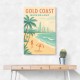 Gold Coast Travel Poster Wall Art Gold Coast Travel Poster Wall Art