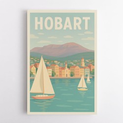 Hobart Travel Poster Wall Art