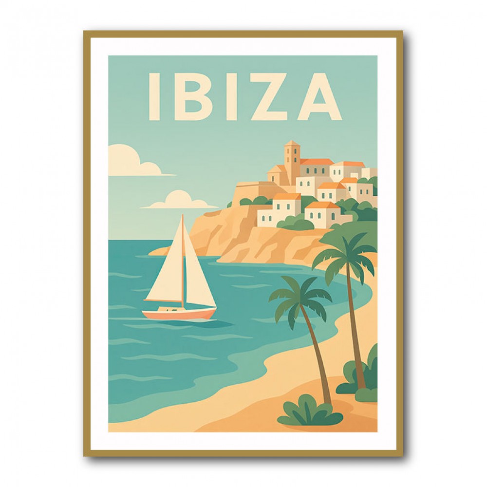 Ibiza Travel Poster 1 Wall Art Ibiza Travel Poster 1 Wall Art