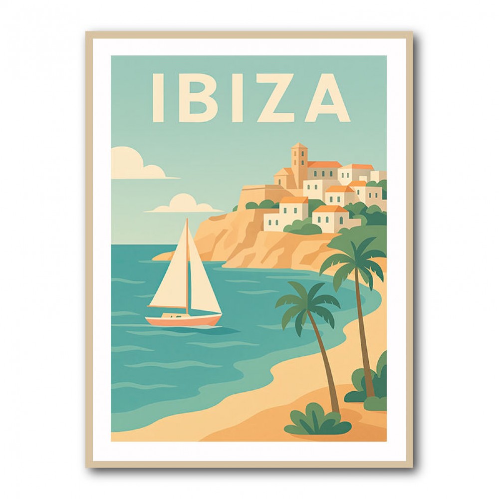 Ibiza Travel Poster 1 Wall Art Ibiza Travel Poster 1 Wall Art