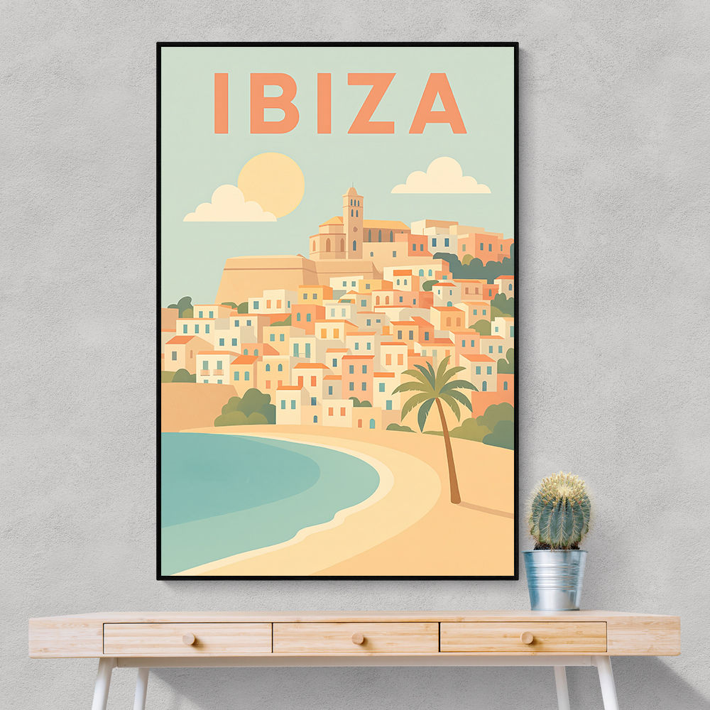 Ibiza Travel Poster Wall Art Ibiza Travel Poster Wall Art