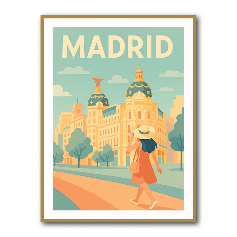 Madrid Poster 1 Wall Art Madrid Poster 1 Wall Art