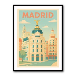 Madrid Poster Wall Art