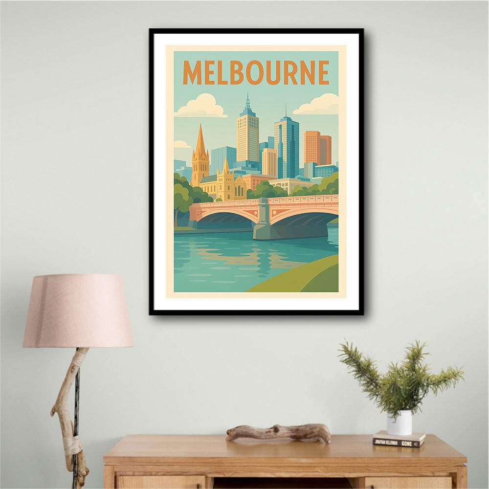 Melbourne Poster Wall Art Melbourne Poster Wall Art