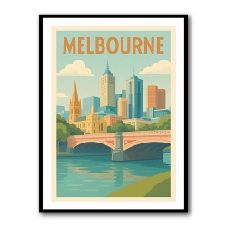 Melbourne Poster Wall Art