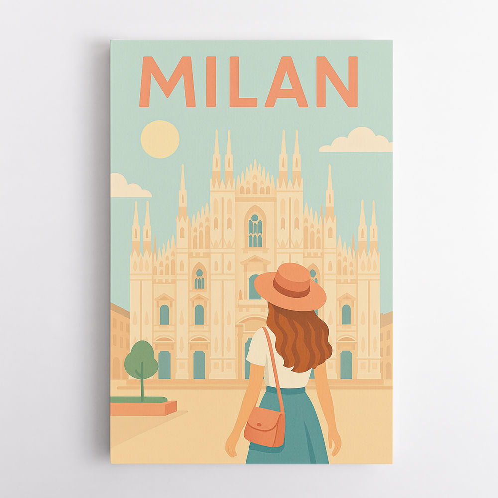 Milan Travel Poster 1 Wall Art Milan Travel Poster 1 Wall Art