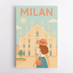 Milan Travel Poster 1 Wall Art