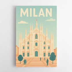 Milan Travel Poster Wall Art