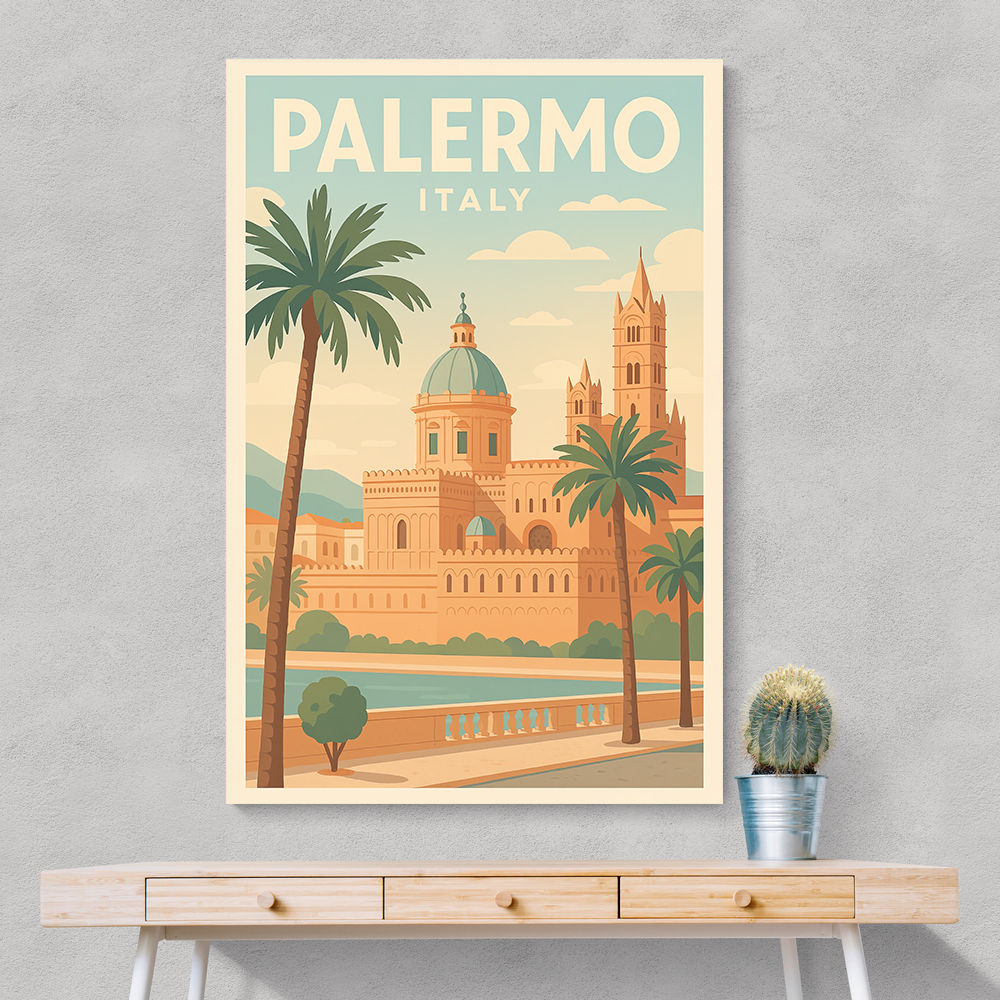 Palermo Travel Poster 1 Wall Art Palermo Travel Poster 1 Wall Art