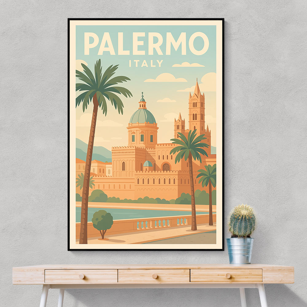 Palermo Travel Poster 1 Wall Art Palermo Travel Poster 1 Wall Art