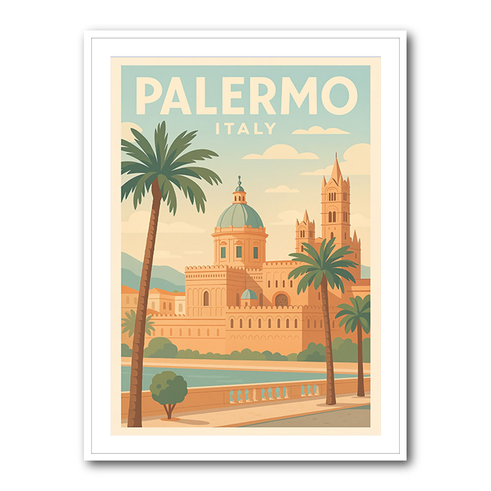 Palermo Travel Poster 1 Wall Art Palermo Travel Poster 1 Wall Art