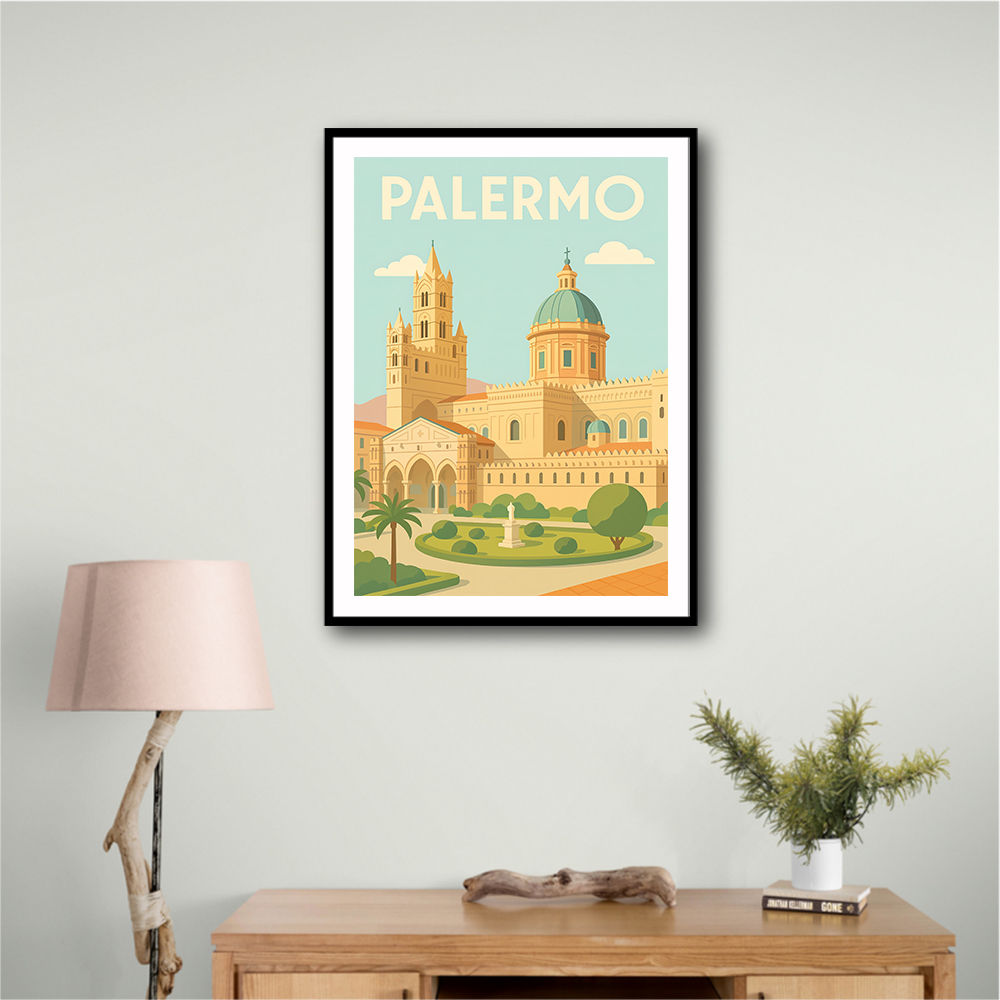 Palermo Travel Poster Wall Art Palermo Travel Poster Wall Art