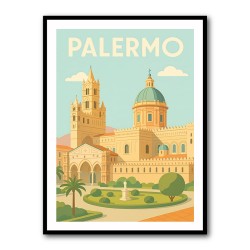 Palermo Travel Poster Wall Art