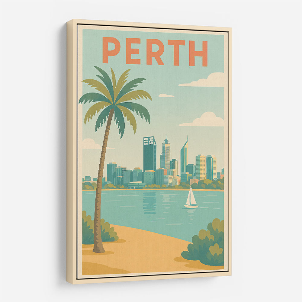Perth In Modern Colors 1 Wall Art Perth In Modern Colors 1 Wall Art