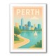 Perth In Modern Colors Wall Art Perth In Modern Colors Wall Art
