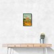 Pompeii Modern Travel Poster Wall Art Pompeii Modern Travel Poster Wall Art