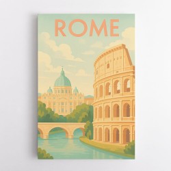 Rome Travel Poster Wall Art