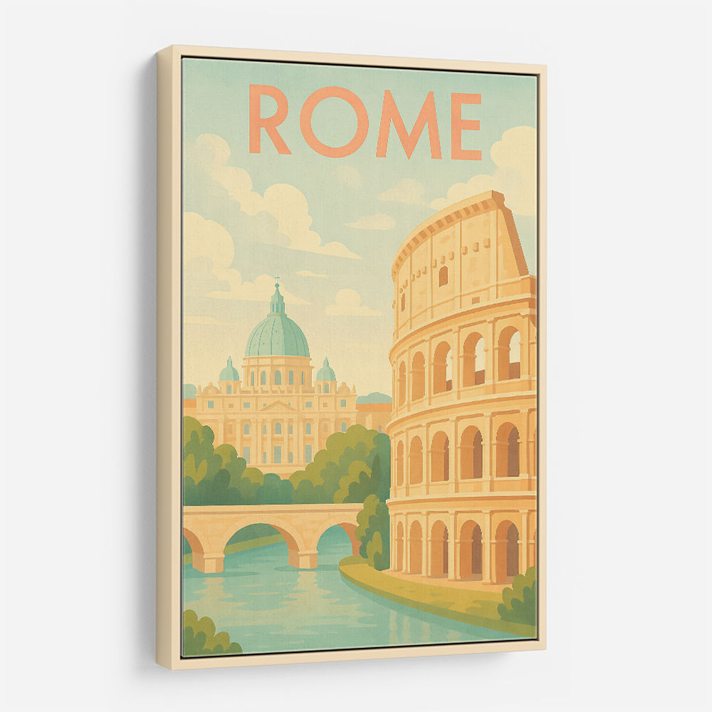Rome Travel Poster Wall Art Rome Travel Poster Wall Art