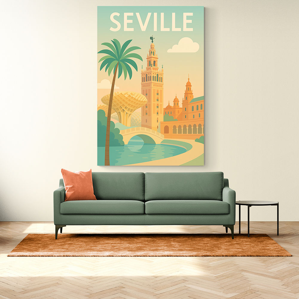 Seville Travel Poster 1 Wall Art Seville Travel Poster 1 Wall Art