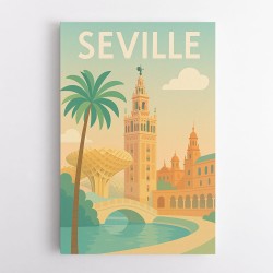 Seville Travel Poster 1 Wall Art