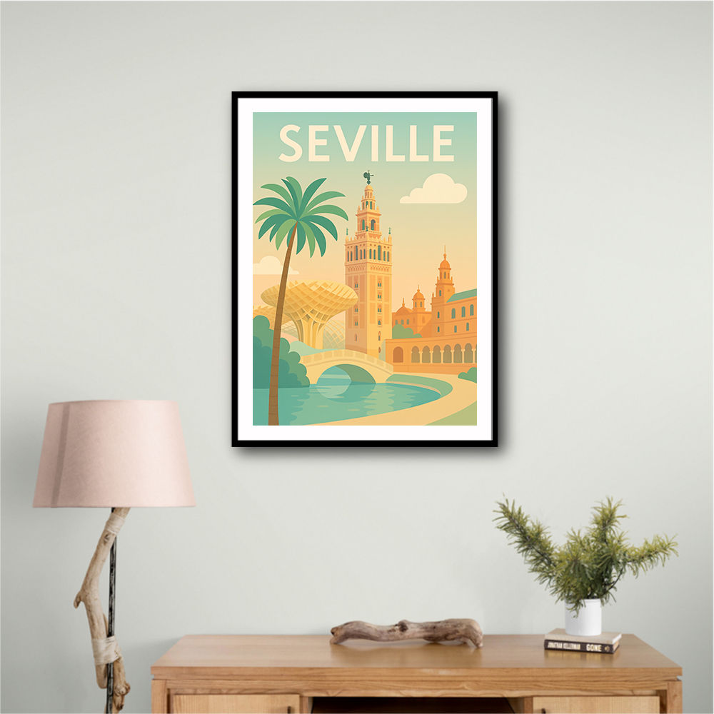 Seville Travel Poster 1 Wall Art Seville Travel Poster 1 Wall Art