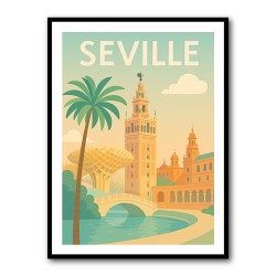 Seville Travel Poster 1 Wall Art