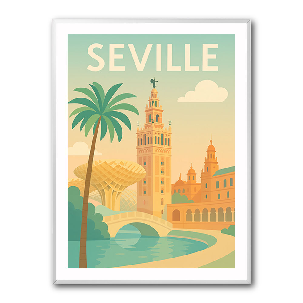Seville Travel Poster 1 Wall Art Seville Travel Poster 1 Wall Art