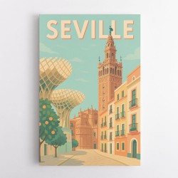 Seville Travel Poster Wall Art
