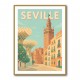 Seville Travel Poster Wall Art Seville Travel Poster Wall Art