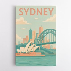 Sydney Travel Poster 1 Wall Art