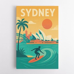 Sydney Travel Poster 2 Wall Art
